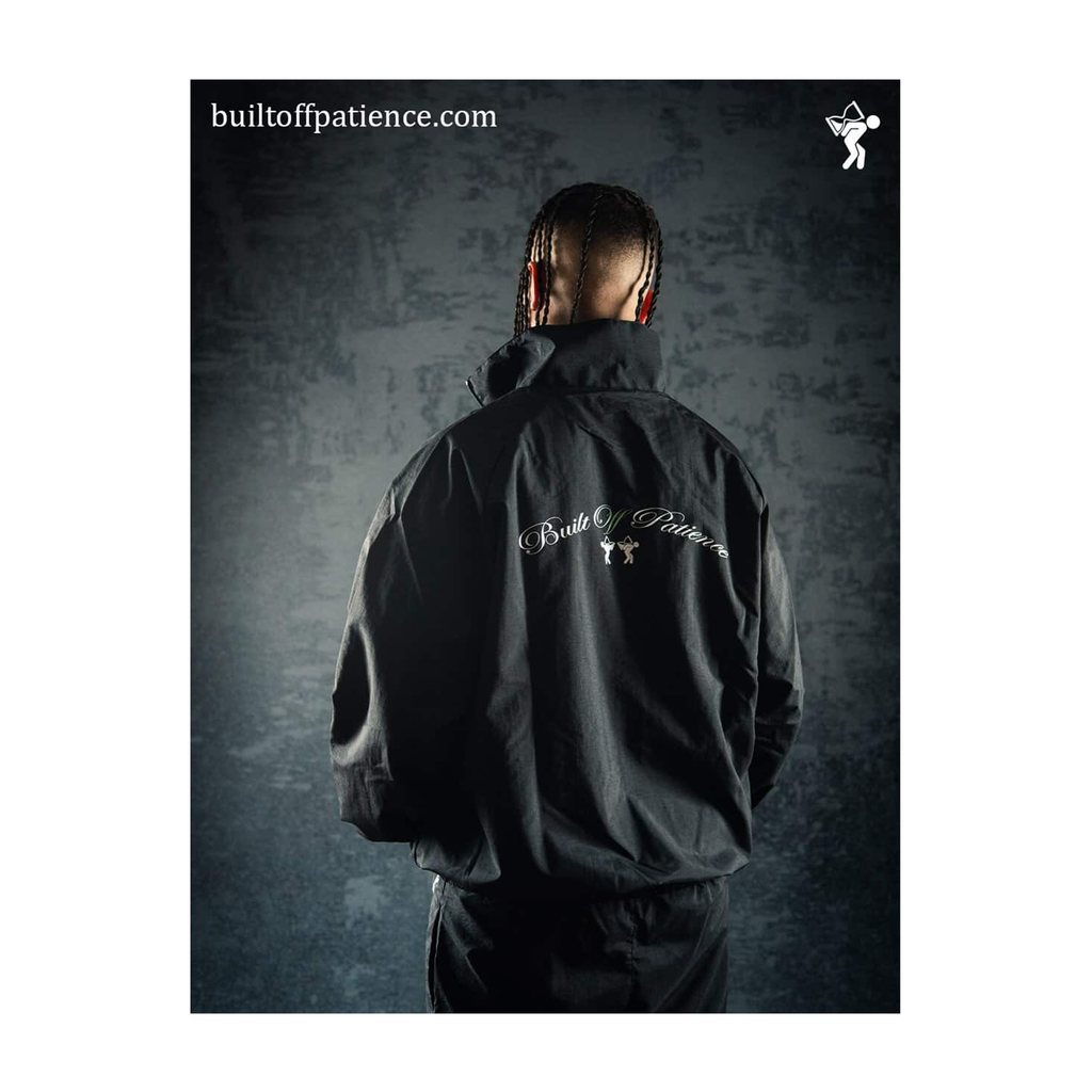 TYTUIW - NYLON BLACK TRACKSUIT JACKET