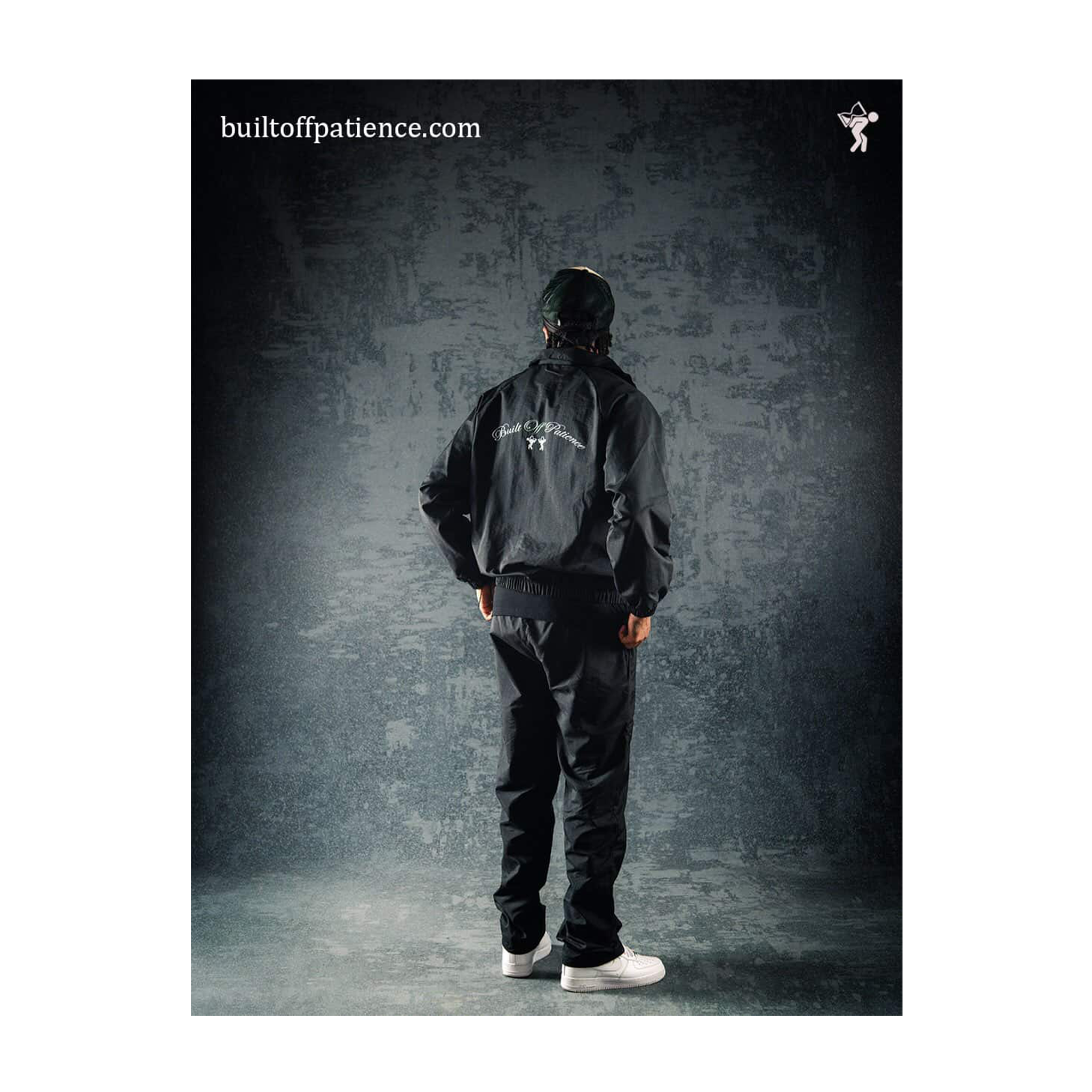 TYTUIW - NYLON BLACK TRACKSUIT PANTS